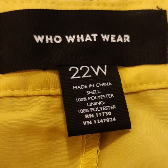 Who What Wear yellow floral pleated midi skirt - Picture 4 of 5